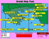 Drag the Greek Map terms to there correct location. Get a score!